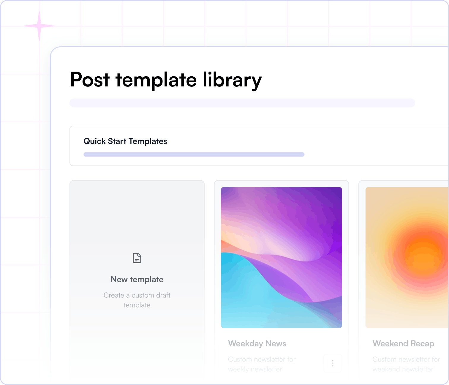 Easy-to-Use Templates